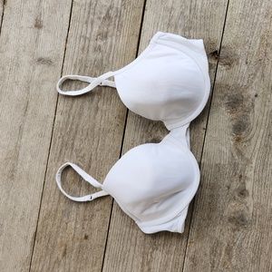 White Victoria's Secret PINK T-Shirt Demi Bra - 36D